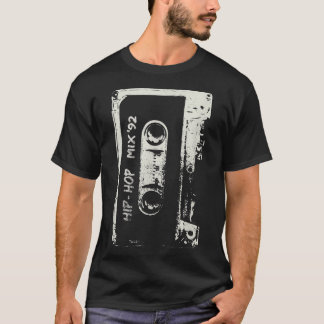 Hip Hop Rap Mixtape Cassette DJ Retro 90s T-Shirt