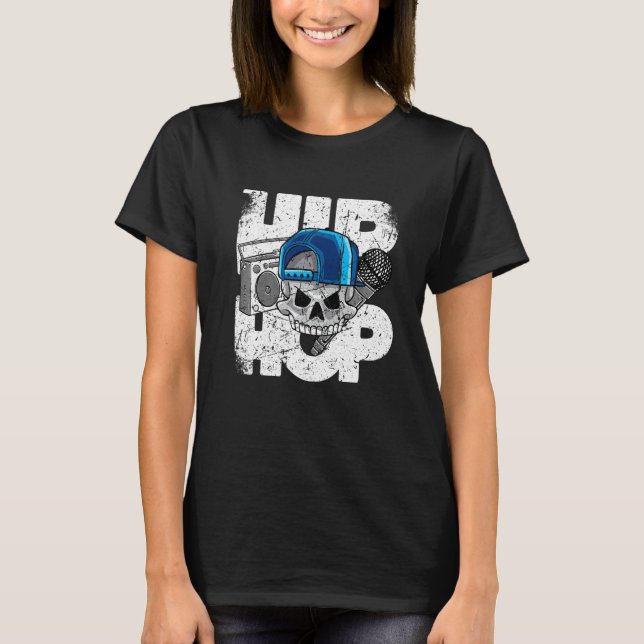 Hip Hop Rap Rapper Mc Dj Disk Jockey T-Shirt (Vorderseite)