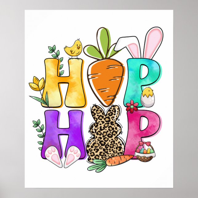 Hip-Hop, Retro, Vintage Poster (Vorne)