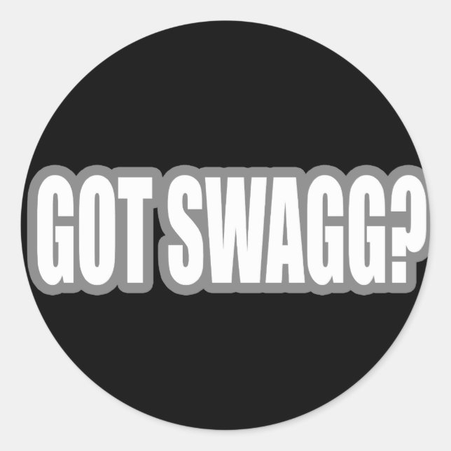 HIP HOP RUNDER AUFKLEBER (Vorderseite)