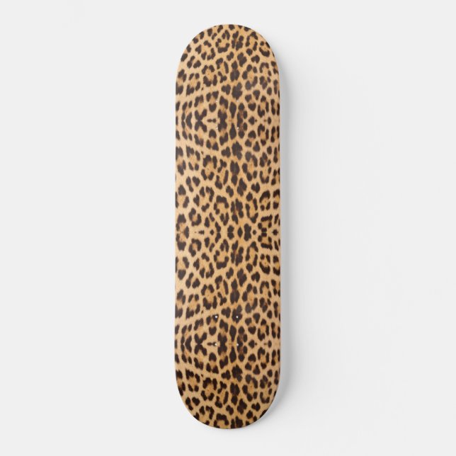 Hip Hop Safari Modeleopard Spots Cheetah-Druck Skateboard (Vorderseite)