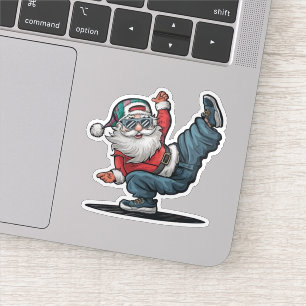 Hip Hop Santa Claus Aufkleber