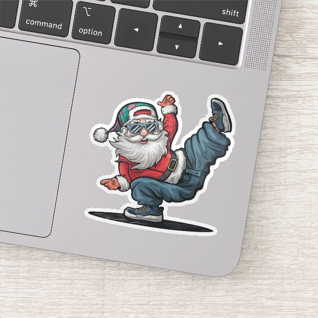 Hip Hop Santa Claus Aufkleber (Detail)