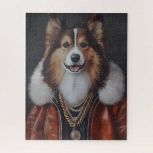 Hip Hop Shetland Sheepdog   Sheltie Puzzle