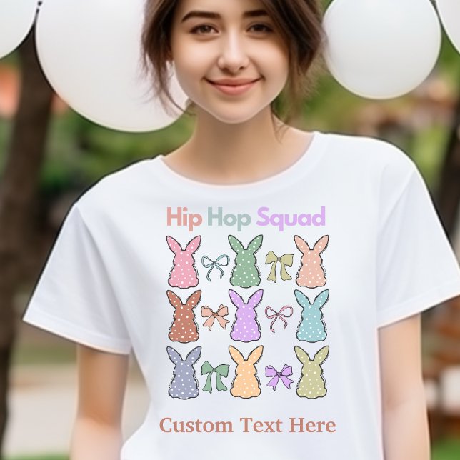"Hip Hop Squad" Personalisiertes OsterT-Shirt T-Shirt (Von Creator hochgeladen)