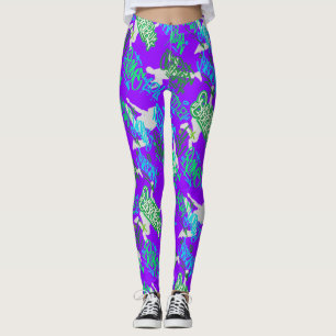 Hip Hop Street Arts Muster B Lila BG Leggings