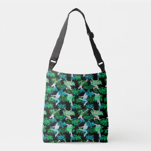 Hip Hop Street Arts Pattern Black BG Tragetaschen Mit Langen Trägern