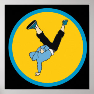 Hip Hop Street Breakdancer Poster