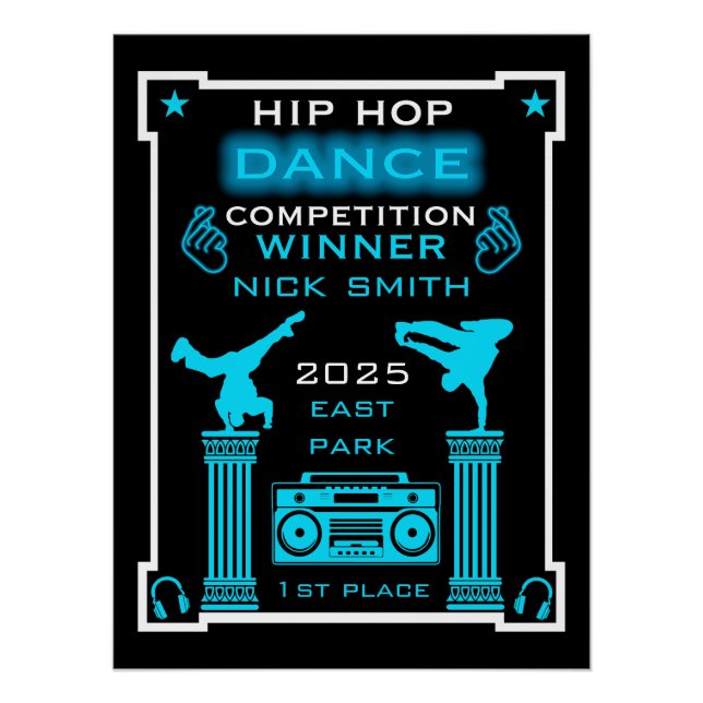 Hip-Hop-T Poster (Vorderseite)