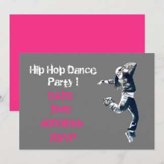 Hip Hop Tanz Party Einladung