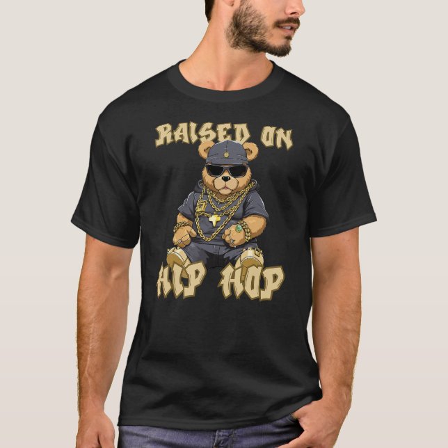 Hip Hop Teddy Bear Celebrating Hip Hop T-Shirt (Vorderseite)