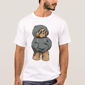 Hip Hop Teddy Bear Men T - Shirt