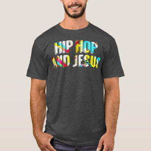 Hip Hop und Jesus Fun Farbenfrohe Christliche Prem T-Shirt