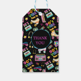 Hip Hop Vibes Retro aus den 90er Jahren gestaltete Geschenkanhänger