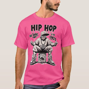 Hip Hop war in den 90ern Hip Hop Shirt Retro Gr