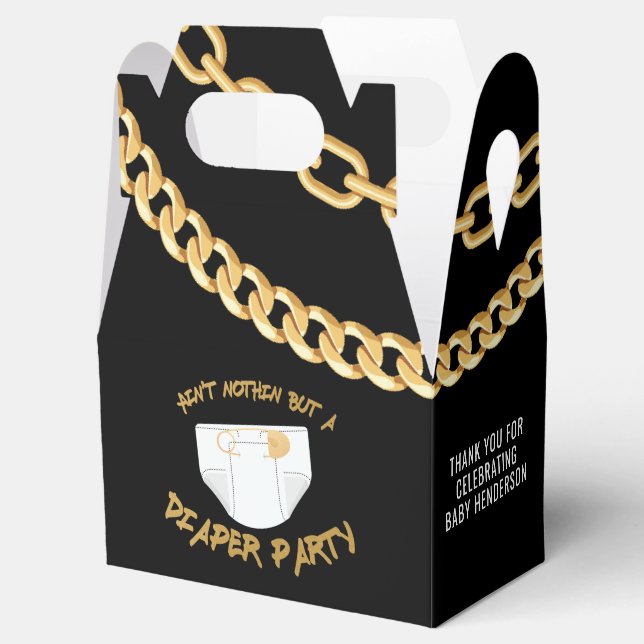 Hip Hop Winaper Party Vielen Dank Geschenkschachtel (Geöffnet)