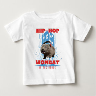 Hip Hop Wombat Lustige Musik Tier Baby T-shirt