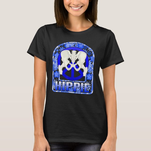 Hip Surgery Hippie Floral Bionic Broken Hip Replac T-Shirt (Vorderseite)