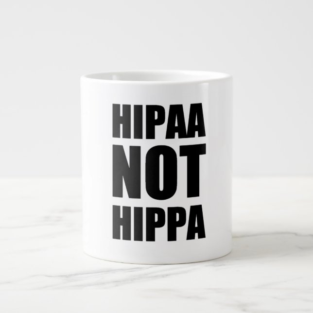 HIPAA nicht HIPPA Tasse (Vorderseite)