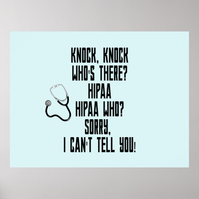 HIPAA-Spaß Poster (Vorne)