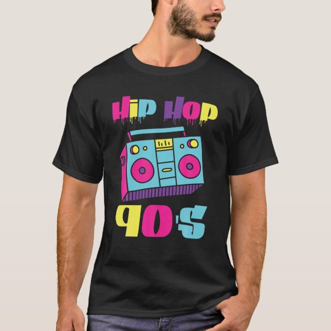 Hiphop 90S Music Throwback Hip Hop T-Shirt (Vorderseite)