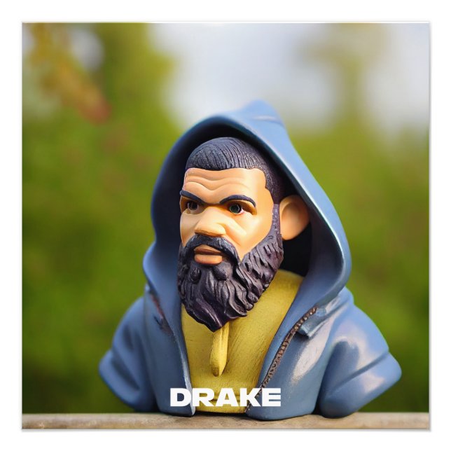 HipHop Drake Art Gnomis Fotodruck (Vorne)