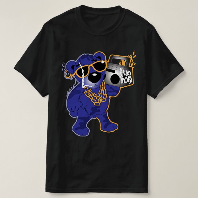 HipHop Teddybär  T-Shirt (Design vorne)