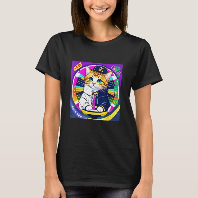 Hiphopper cat T-Shirt (Vorderseite)