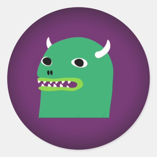 HipMonster-Stick Runder Aufkleber (Vorderseite)