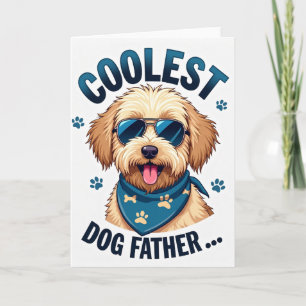 Hippe Golden Retriever Vater Karte