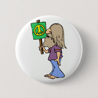 Hippie 4 Peace Button