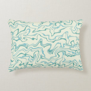 Hippie 70er Blue Marble Liquid Swirl Boho Muster Dekokissen