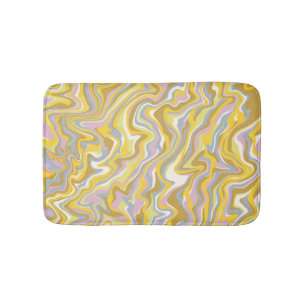 Hippie 70er Green Marble Liquid Swirl Boho Muster Badematte