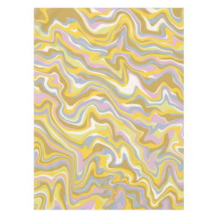 Hippie 70er Green Marble Liquid Swirl Boho Muster Tischdecke