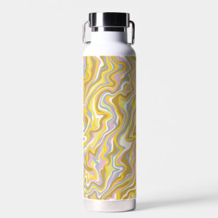 Hippie 70er Green Marble Liquid Swirl Boho Muster Trinkflasche