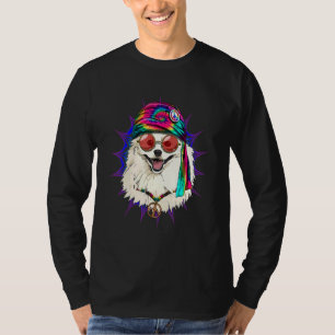 Hippie-Amerikaner Eskimo Tie Dye Friedenszeichen P T-Shirt