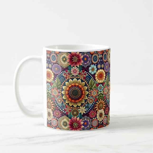 Hippie Art Coffee Tasse (Links)