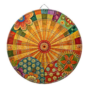 Hippie Art Dartboard Dartscheibe