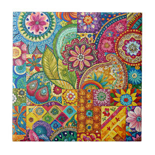 Hippie Art Keramik Tile Fliese