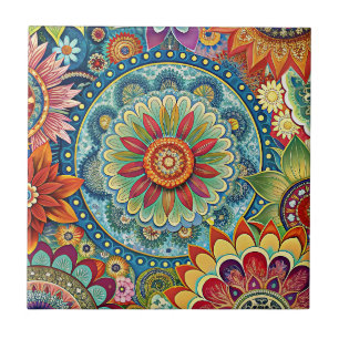 Hippie Art Keramik Tile Fliese