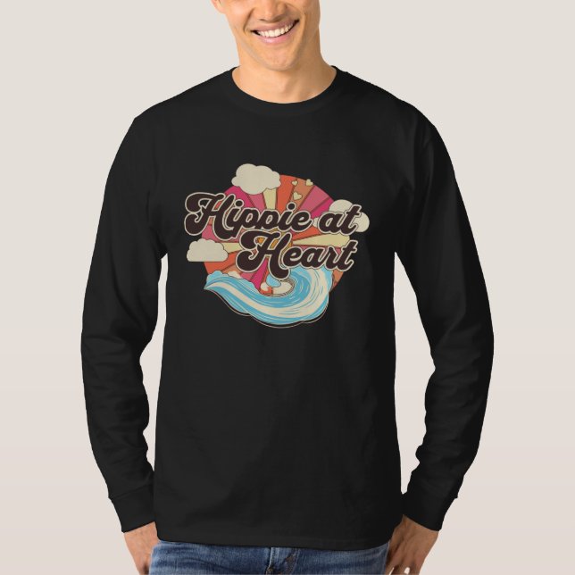 Hippie At Heart   Hippie  2 T-Shirt (Vorderseite)