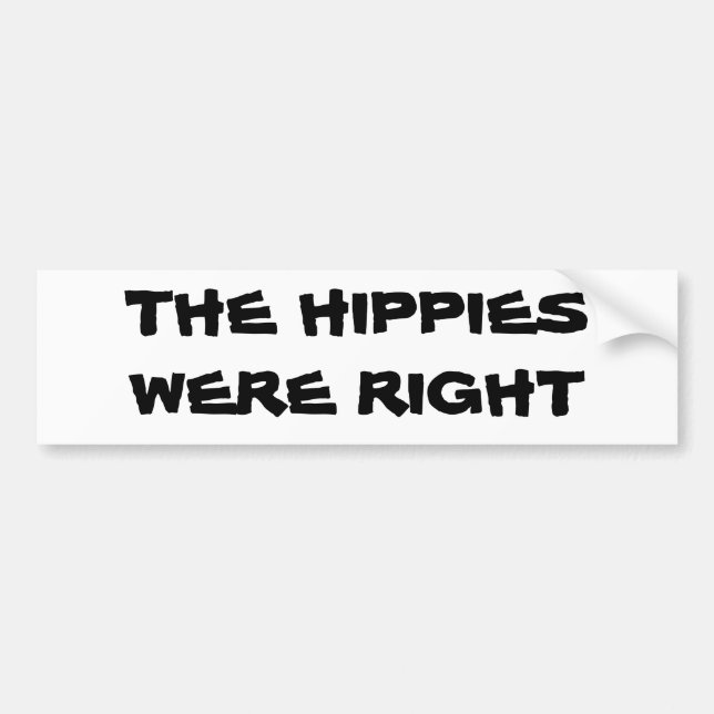 HIPPIE-AUTOAUFKLEBER AUTOAUFKLEBER (Vorne)