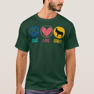 Hippie-Bauernhof-Tier-Geschenk Esel T-Shirt