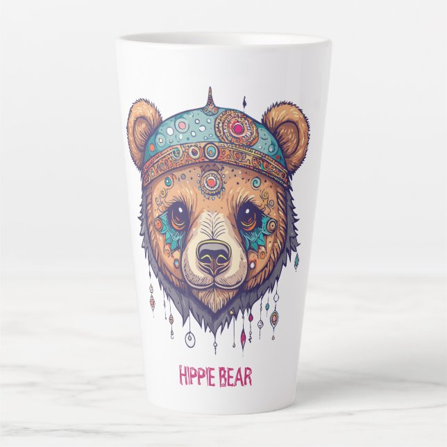 Hippie Bear I Milchtasse (Vorderseite)