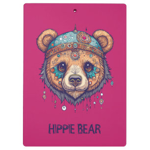Hippie Bear Klemmbrett