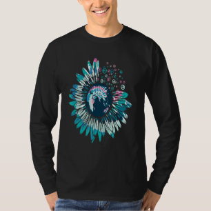Hippie Blume Frieden Liebe Glück Soul 5 T-Shirt