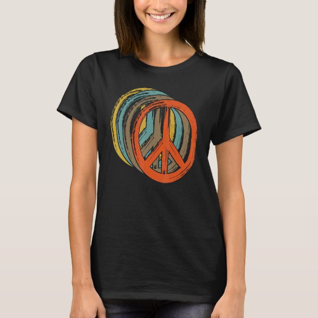 Hippie Blume Frieden Liebe Happy Soul 12 T-Shirt (Vorderseite)