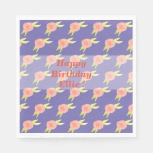 Hippie Blume Napkins Serviette