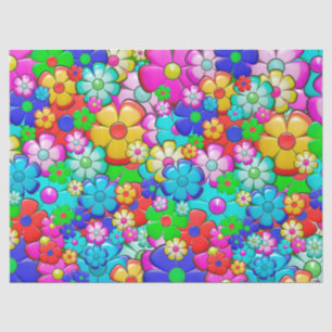 Hippie-Blume-Papiertaschentuch Seidenpapier