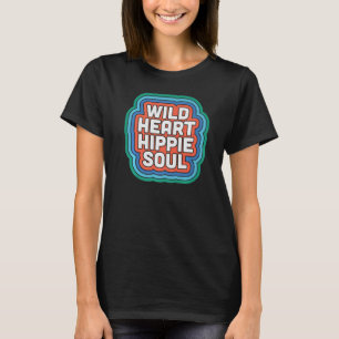 Hippie Blume Peace Liebe Happy Soul T-Shirt